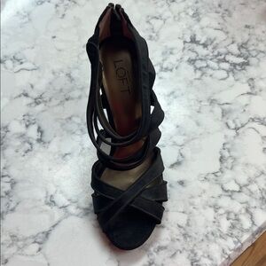 LOFT Black Strappy Women's Heels